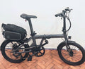 Estarli E20 Pro Folding Bike with Rear Rack 20 Inch Wheels In Storm Grey & Black