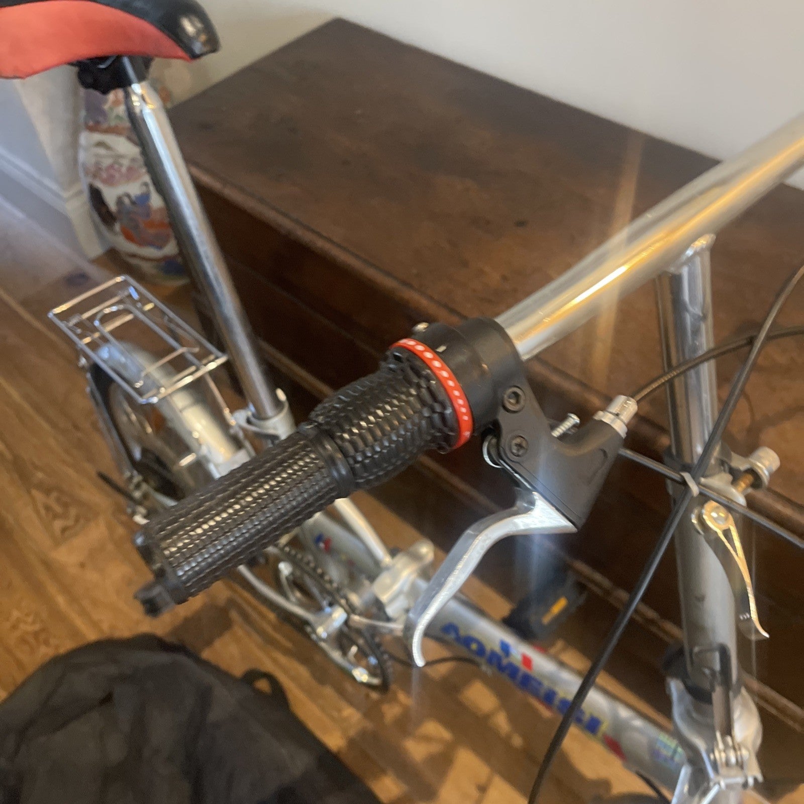 Hanker Aomeisi Folding Bike Rear Suspension Five Speed Rear Rack Bike In A Bag