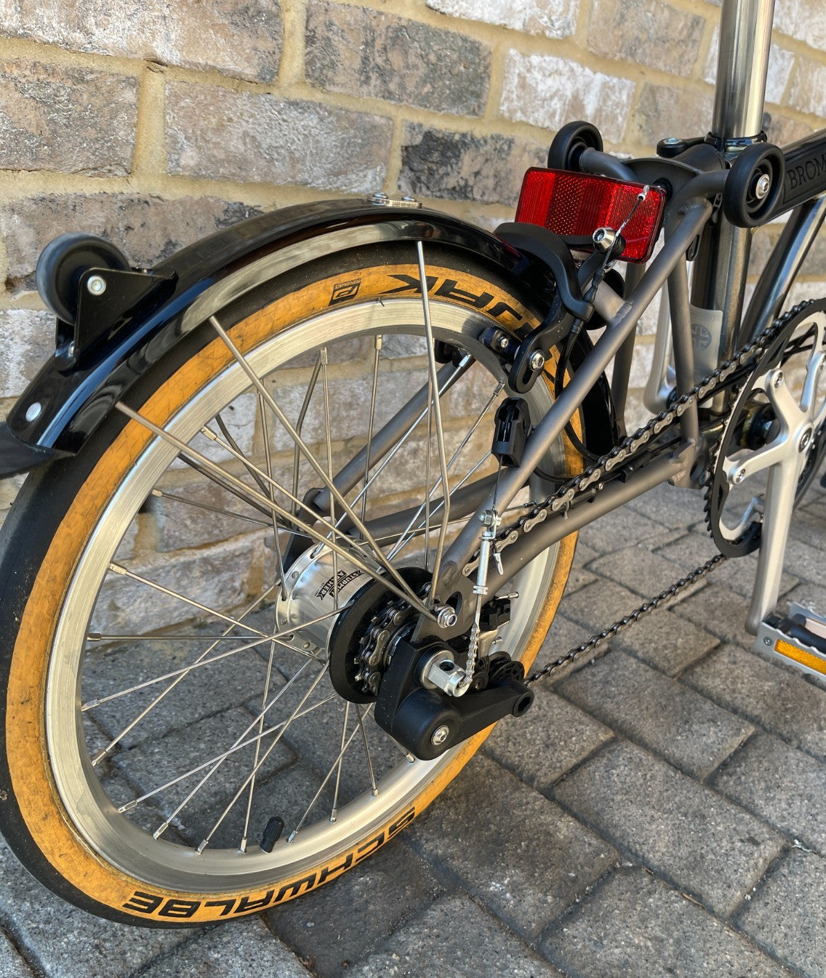 Brompton Raw Lacquer Superlight - Titanium - RARE S6L-X WORLD POSTAGE - STUNNING
