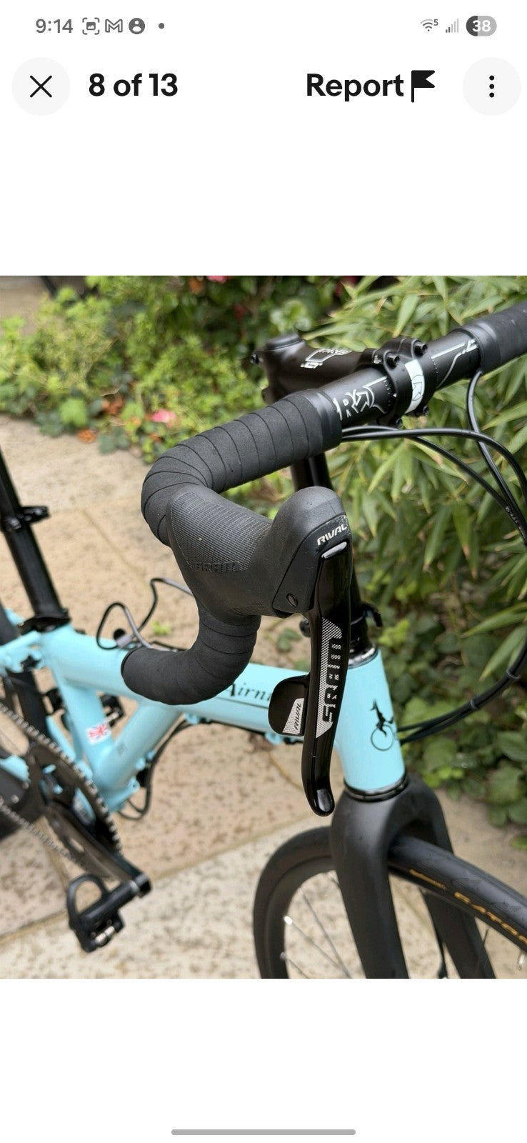 Folding Bicycle Used Once Airniml Joey Sram Rival 1 1x11 Hope Pro Hubs Gatorskin