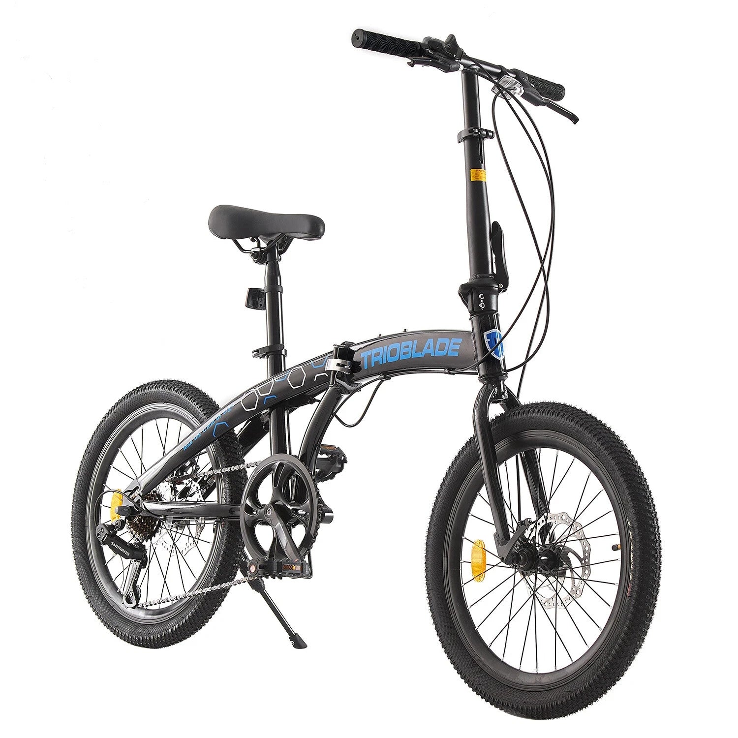 Folding Bicycle 20 Inch Bikes for Adults 7-Speed Variable Foldable City Bicycle