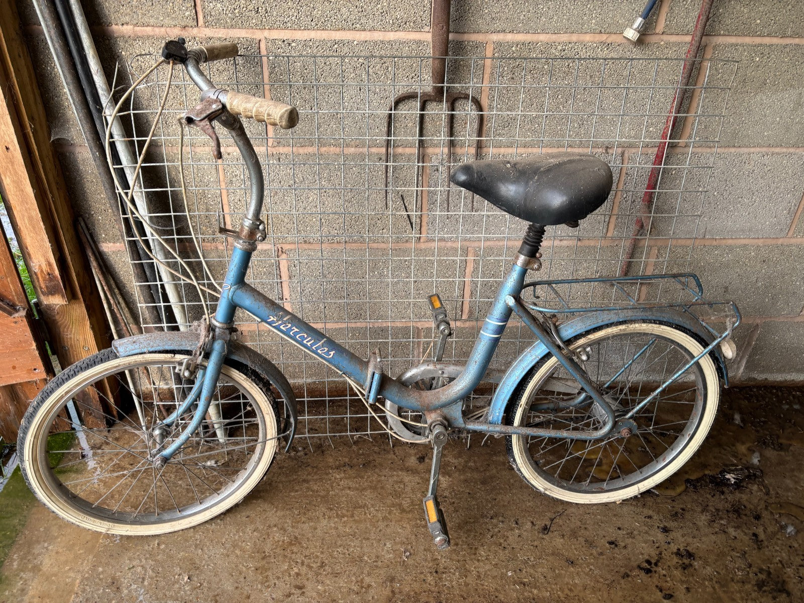 2 Vintage Folding Bikes Vista and Hercules