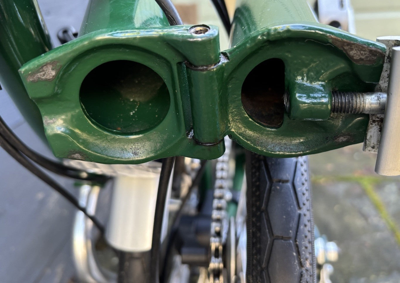Brompton M3R folding bicycle in Racing Green - Light Leisure Used