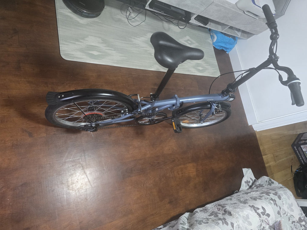 BTWIN Tilt 120 Grey Folding Bike - collection from LS10 OR KT1