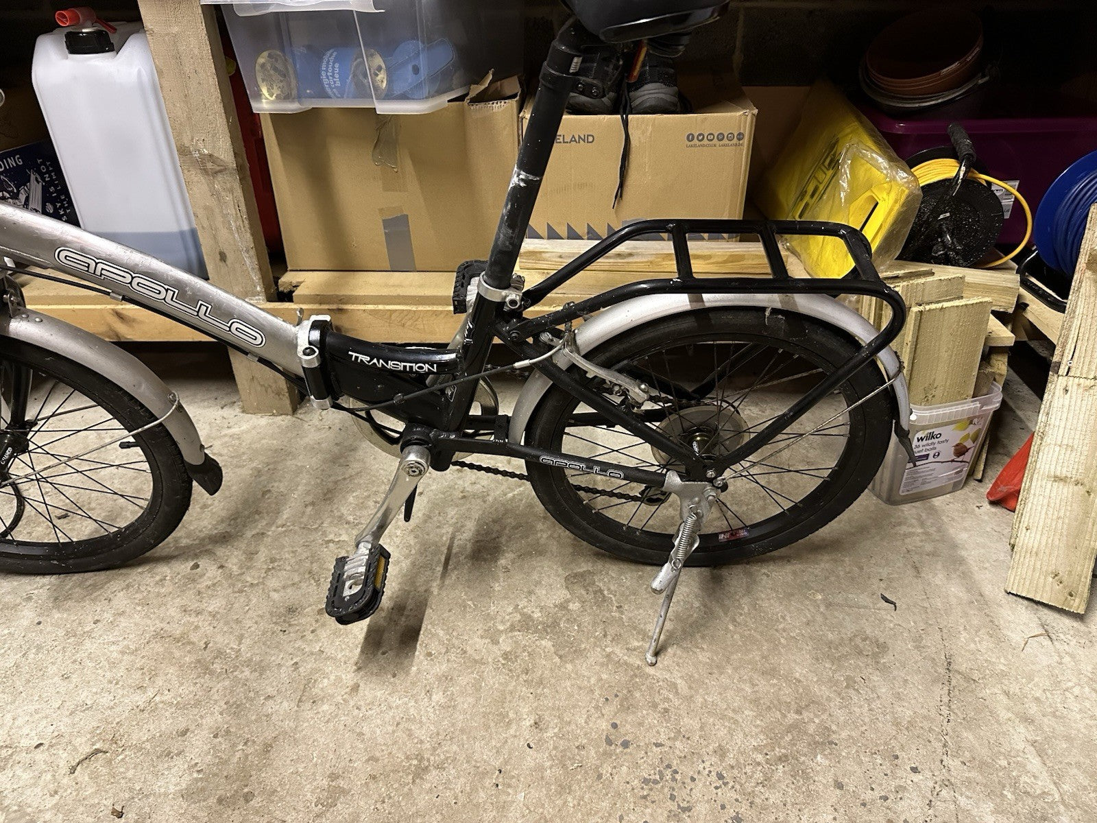apollo transition folding bike 6 revoshift gears 20inch wheels adults unisex