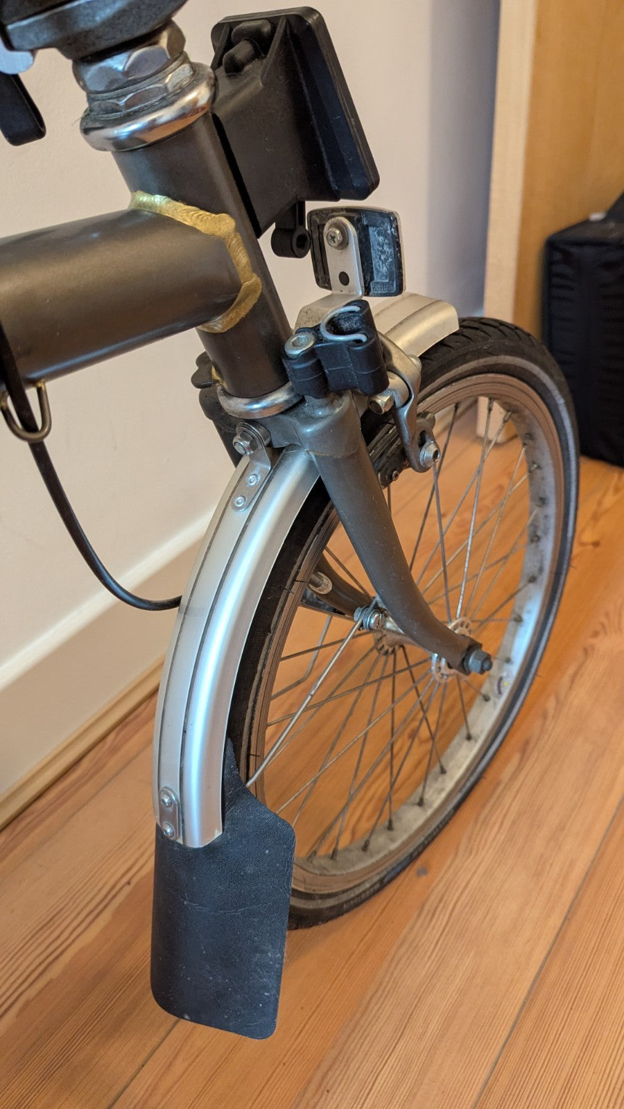 Brompton S3L, 2008 – Original Raw Lacquer – Excellent Condition – Leather Saddle