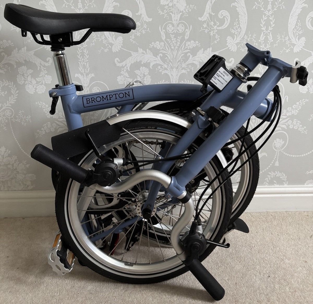 Brompton C Line 6 Speed H6L Folding bicycle in Cloud Blue - Test Ridden Only