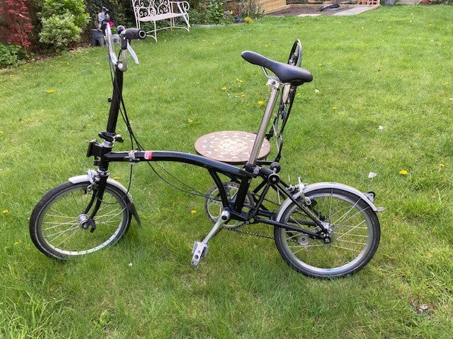 Brompton folding bike 3 speed M3L - black