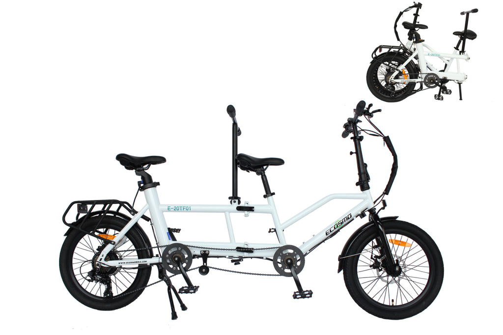 20" Folding Tandem bike bicycle, DISC,250W Rear Torque,36V 10AH-E20TF01WR