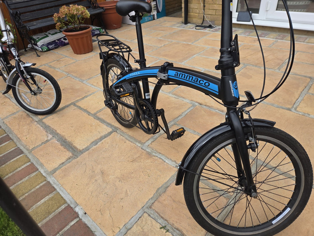 Ammaco Pakka Lite Folding Bike 20" Wheel 6 Speed – Black – Great Condition