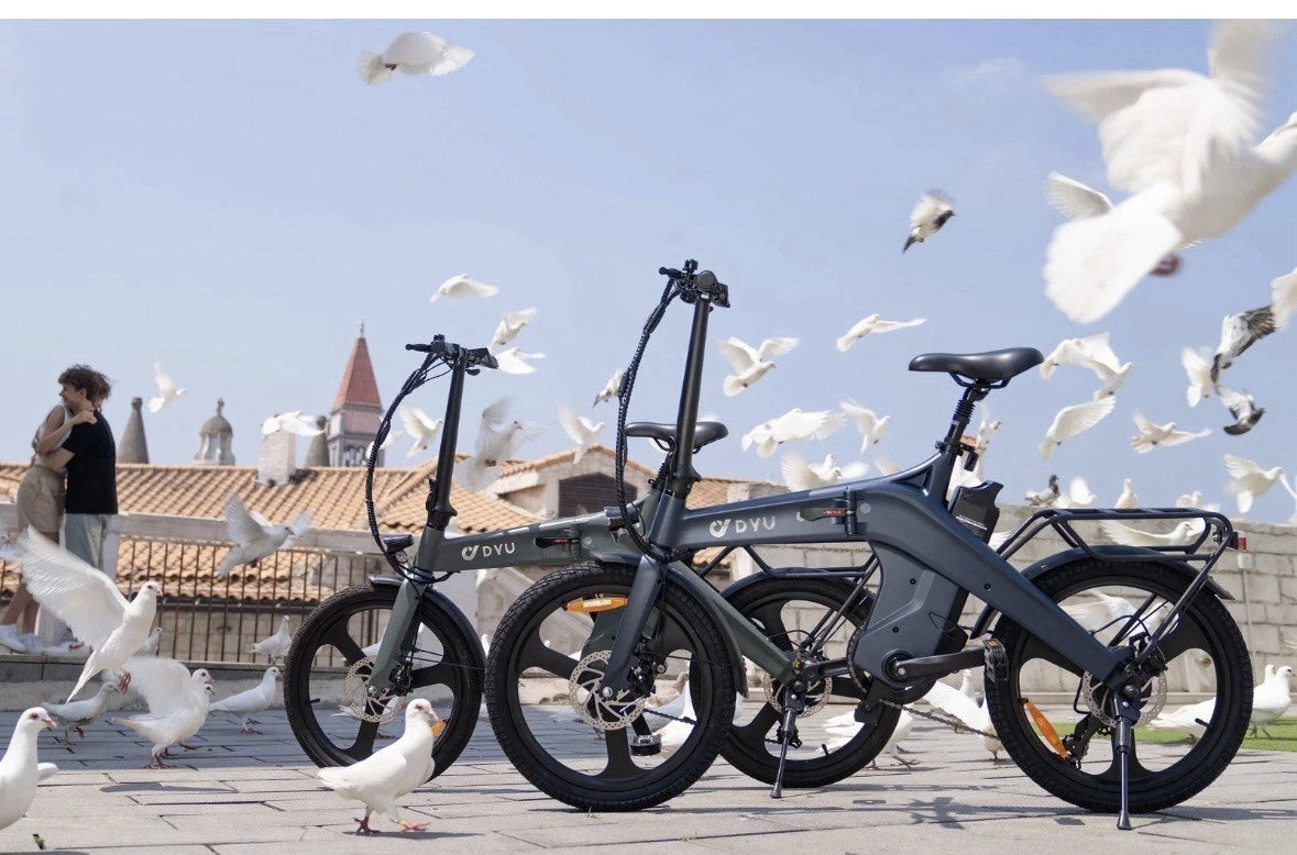 DYU 20” BIKE FOLDING SHIMANO 7s 36V10AHX250 MAGN ALLOY 22.5Kg CITY BIKE PAS