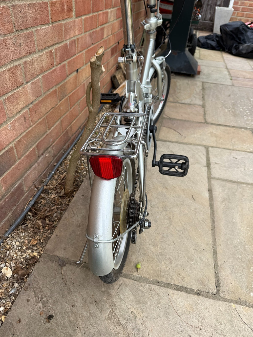 Lightweight Alloy Folding City Bicycle - Silver
