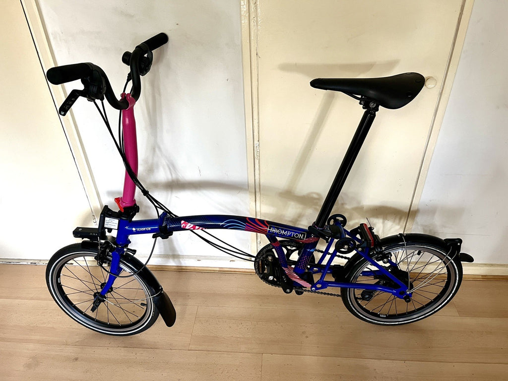 Brompton 2024 Team GB P Line Edition 12 Speed Folding Bike EXC COND
