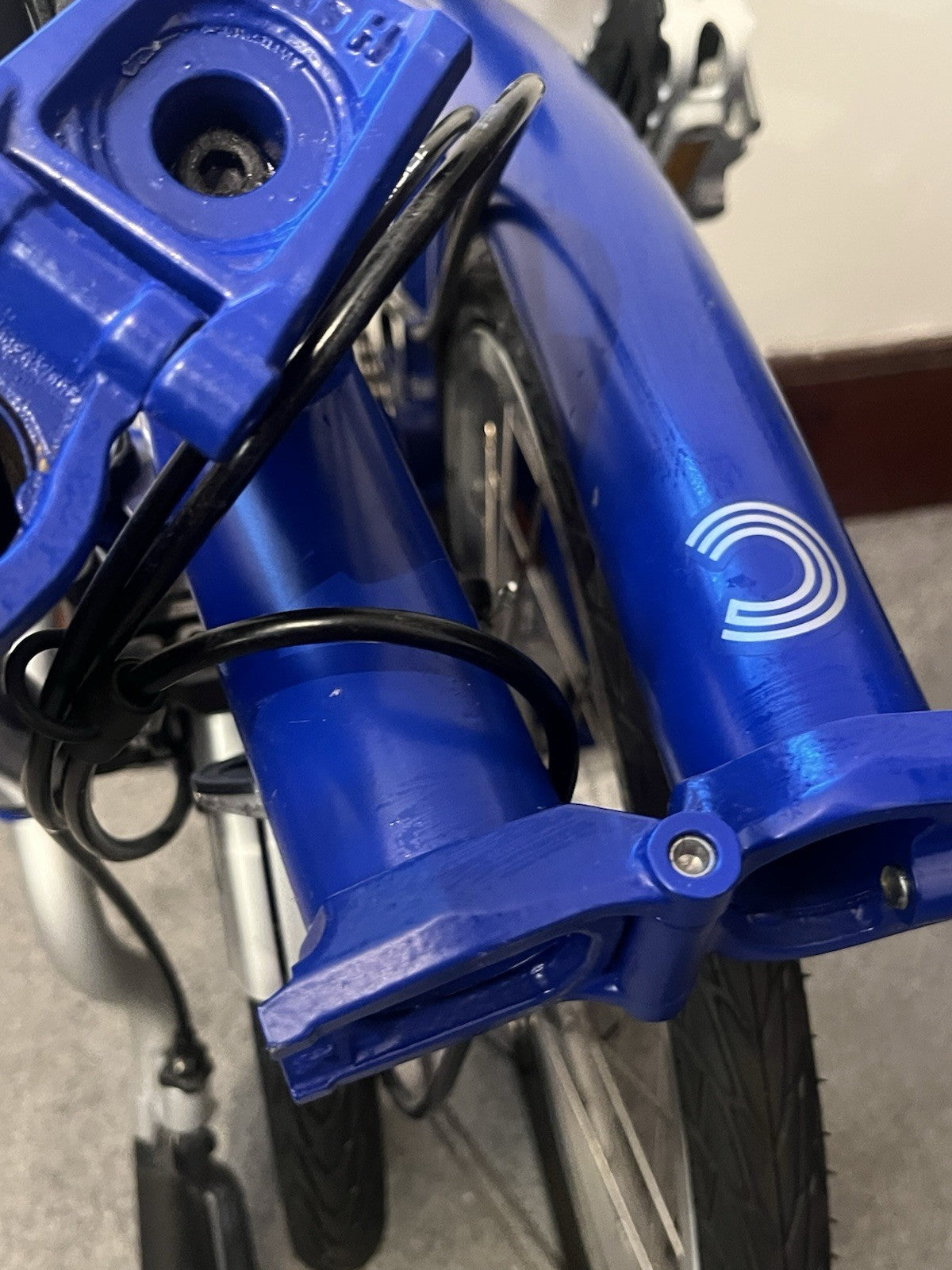 Brompton Piccadilly Blue 3 Speed Bicycle - MINT - Never Used