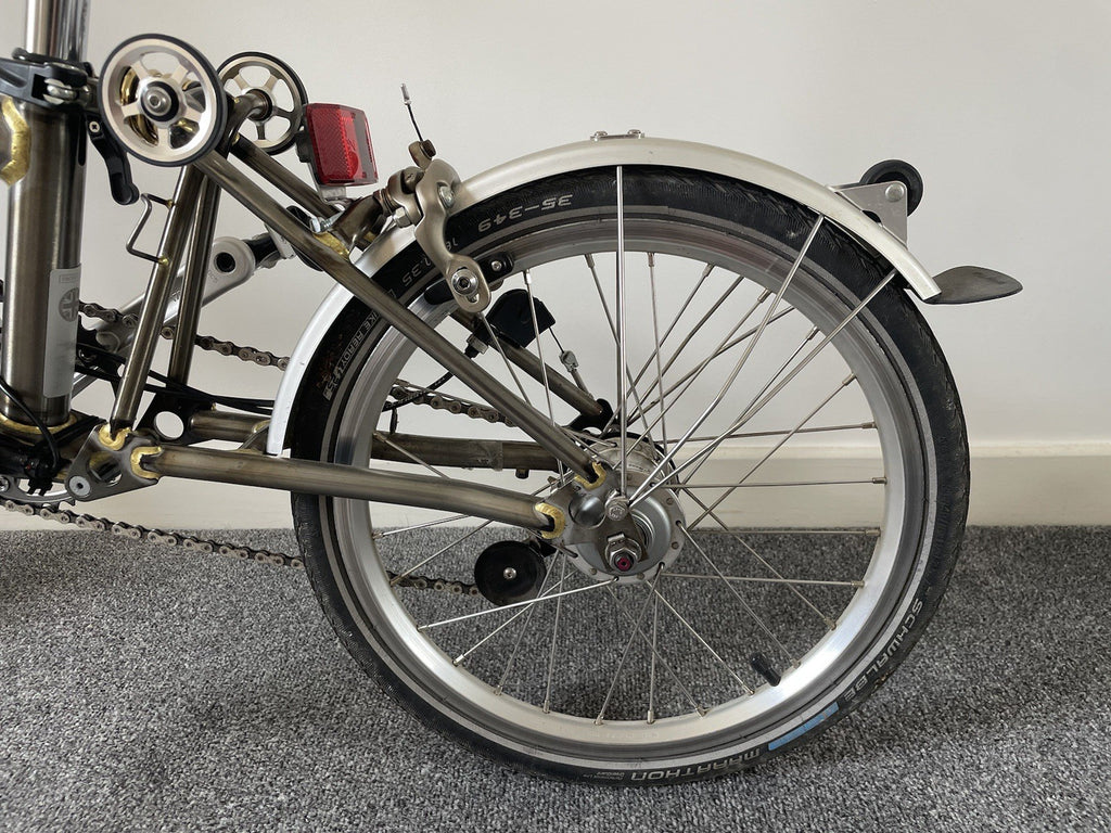 Brompton 3 Speed  2017 Raw Lacquer Folding Bike S3L C Line EZ Rider Mod