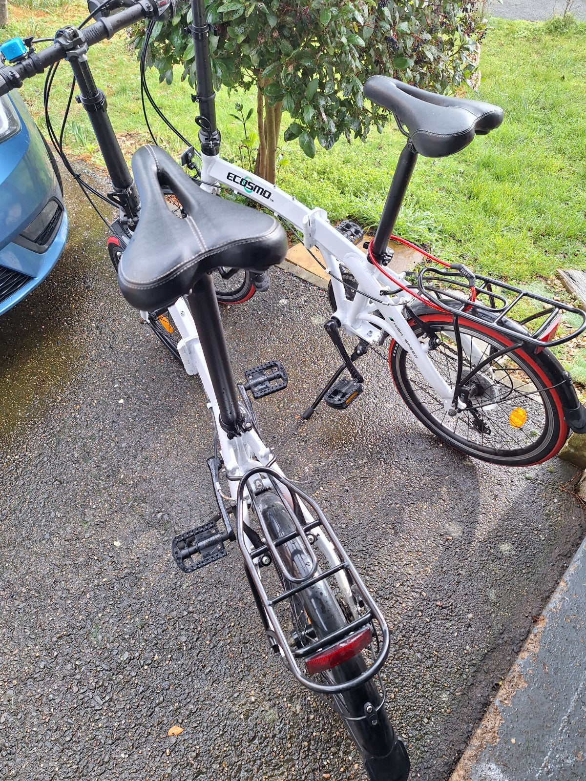 2 matching trendy folding bikes vgc collectWragby Lincoln