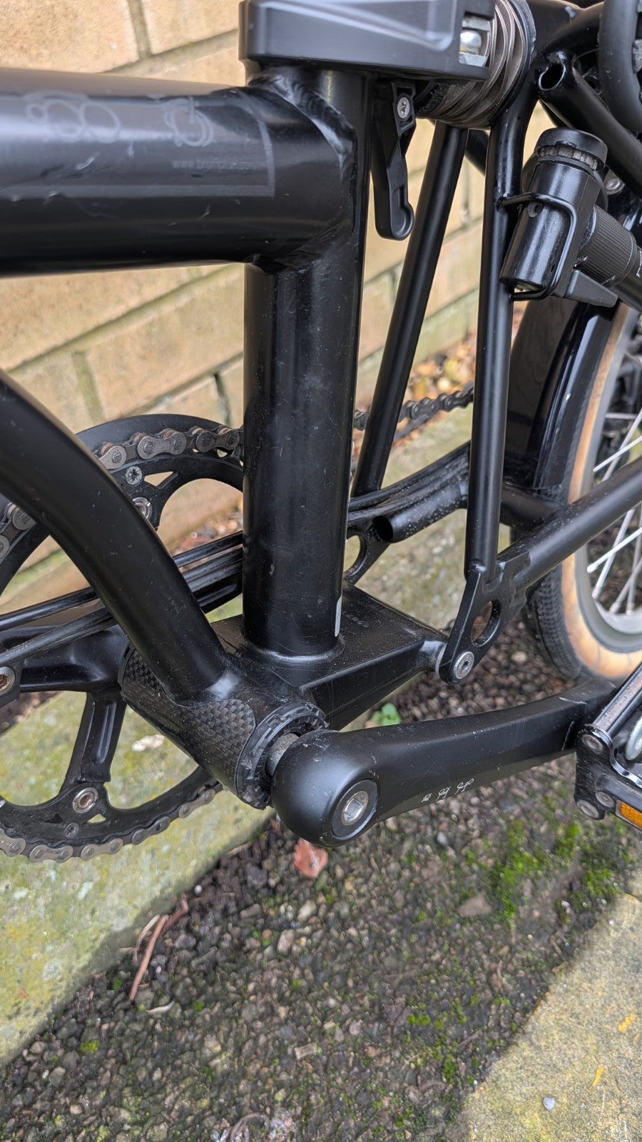 Brompton S6L - Black Edition - Brooks Saddle - Brass Upgrades -  6 Speed