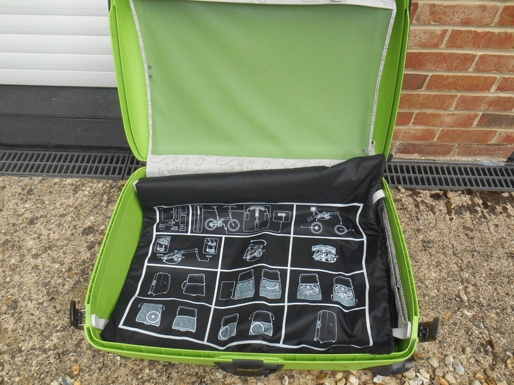 Tern folding bike Flight Suit & Samsonite case for foreign travel with your bike