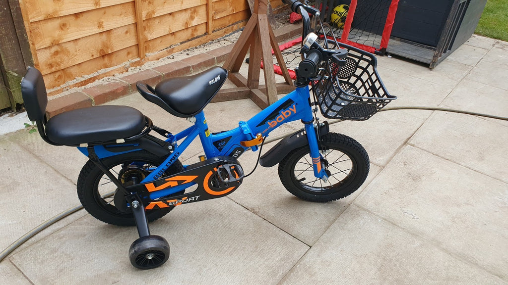 12inch Kids Bike Bicycle Children Boys Foldable Cycle Removable Stabiliser