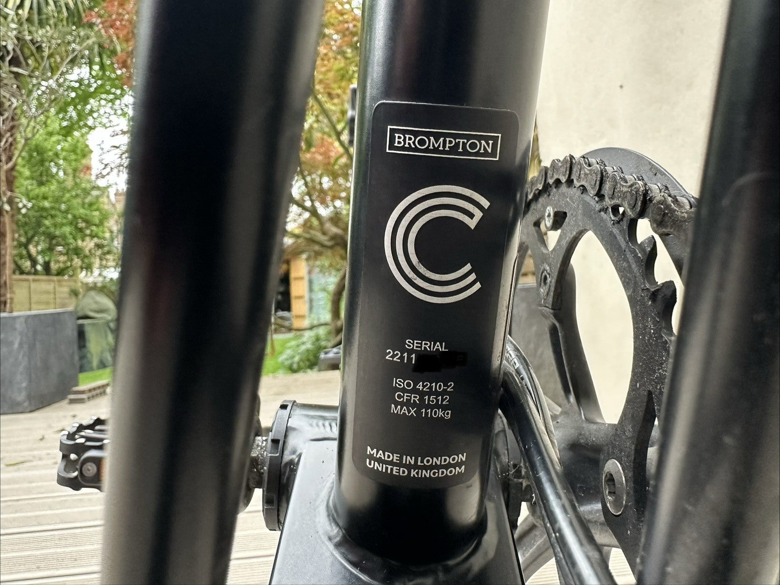 2022 Brompton C-Line 6-Speed Black Edition