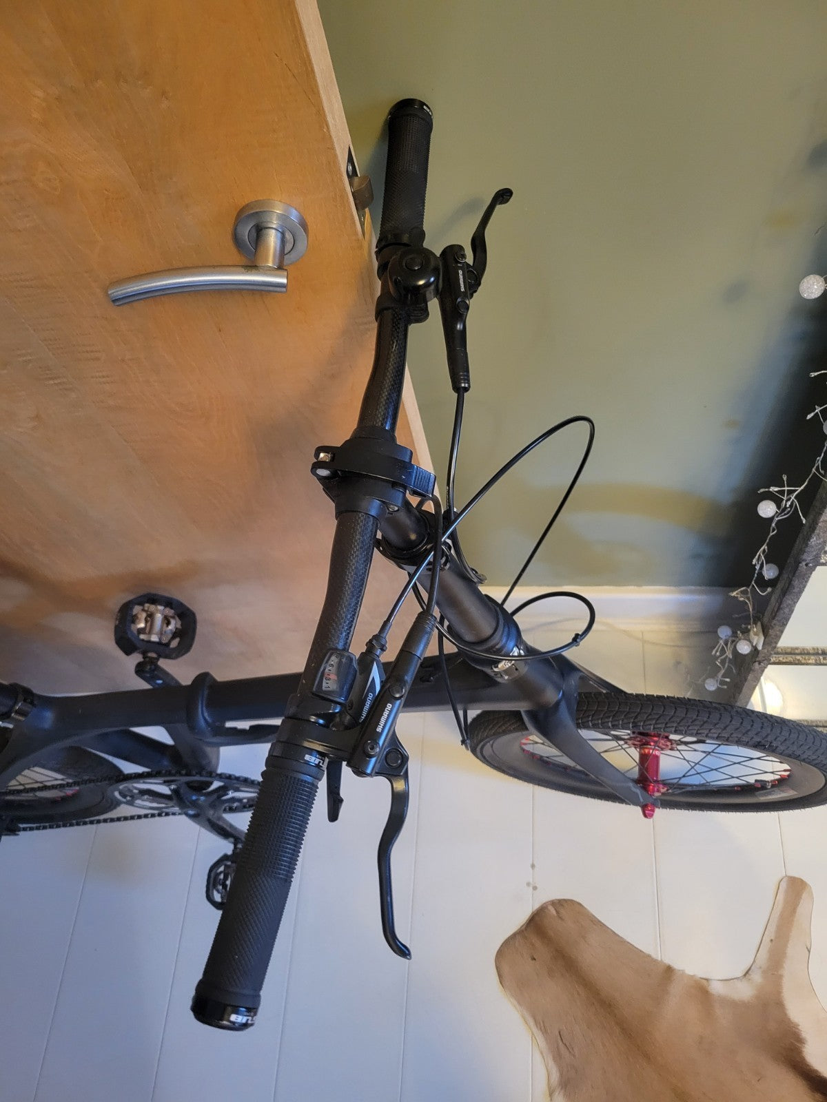 Full Carbon Fibre Foldable Bike 20", matt black, free pumps & lubriacnt