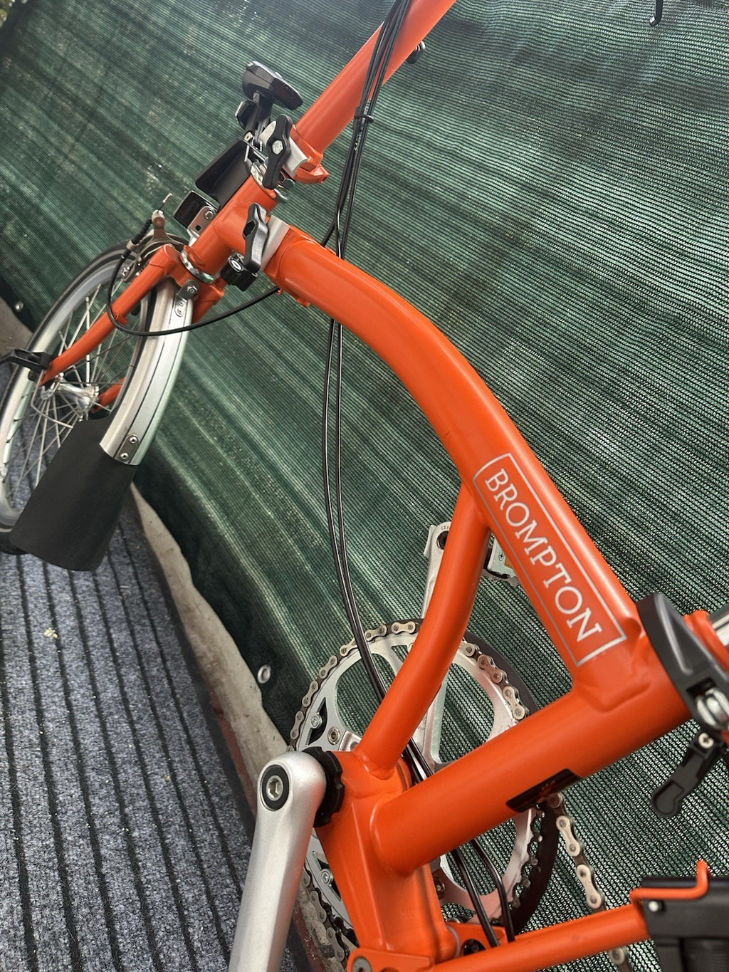 Brompton Folding Bike 3 Speed Orange With Extras