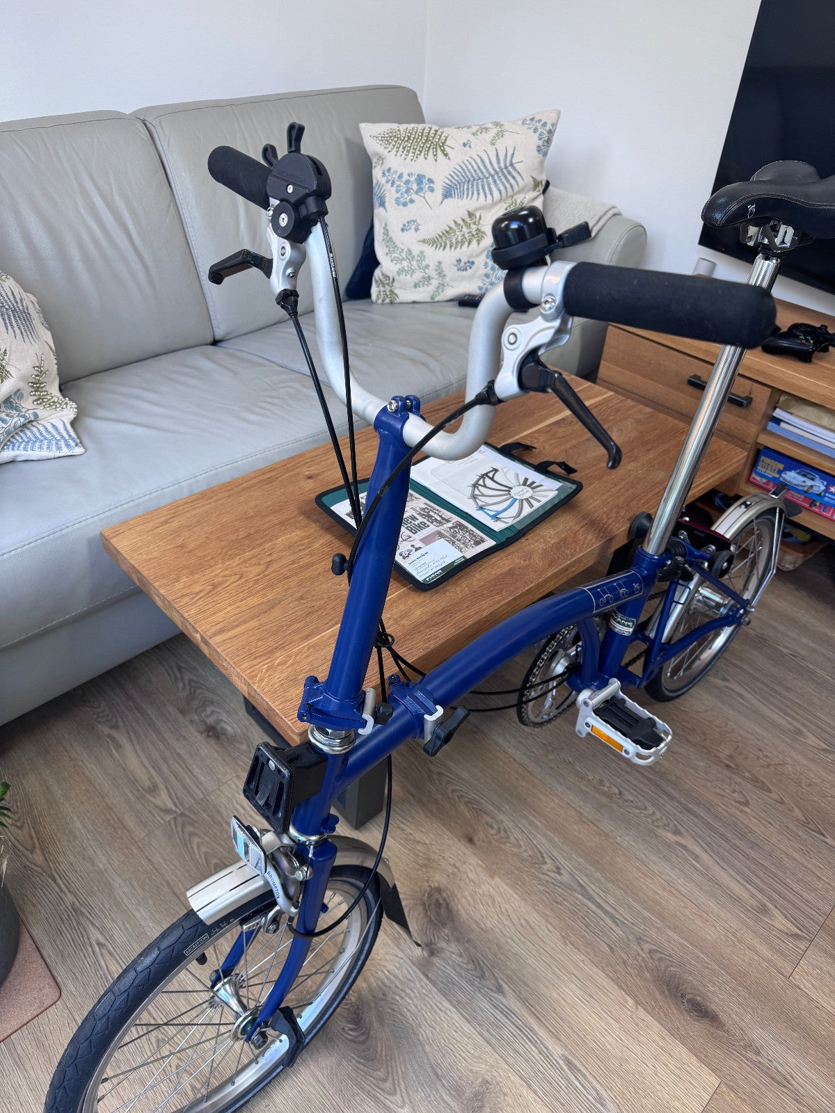 Brompton Folding Bicycle  - Blue - Original Paperwork included - Nice Condition!