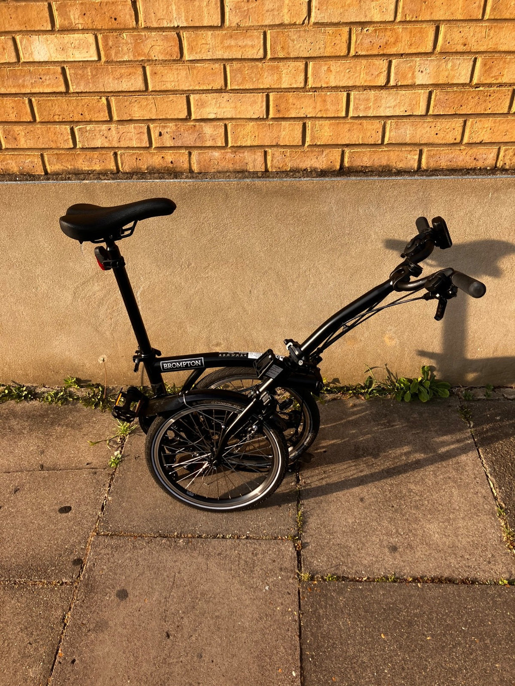 Brompton Folding Bike - C Line 12 Speed 2026 M Handlebar - Matt Black