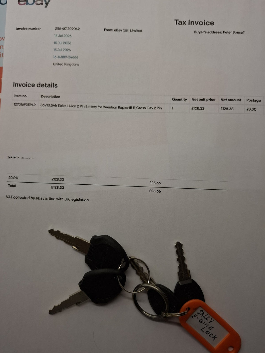 Halfords Crosscity -E Folding Bike, unused condition
