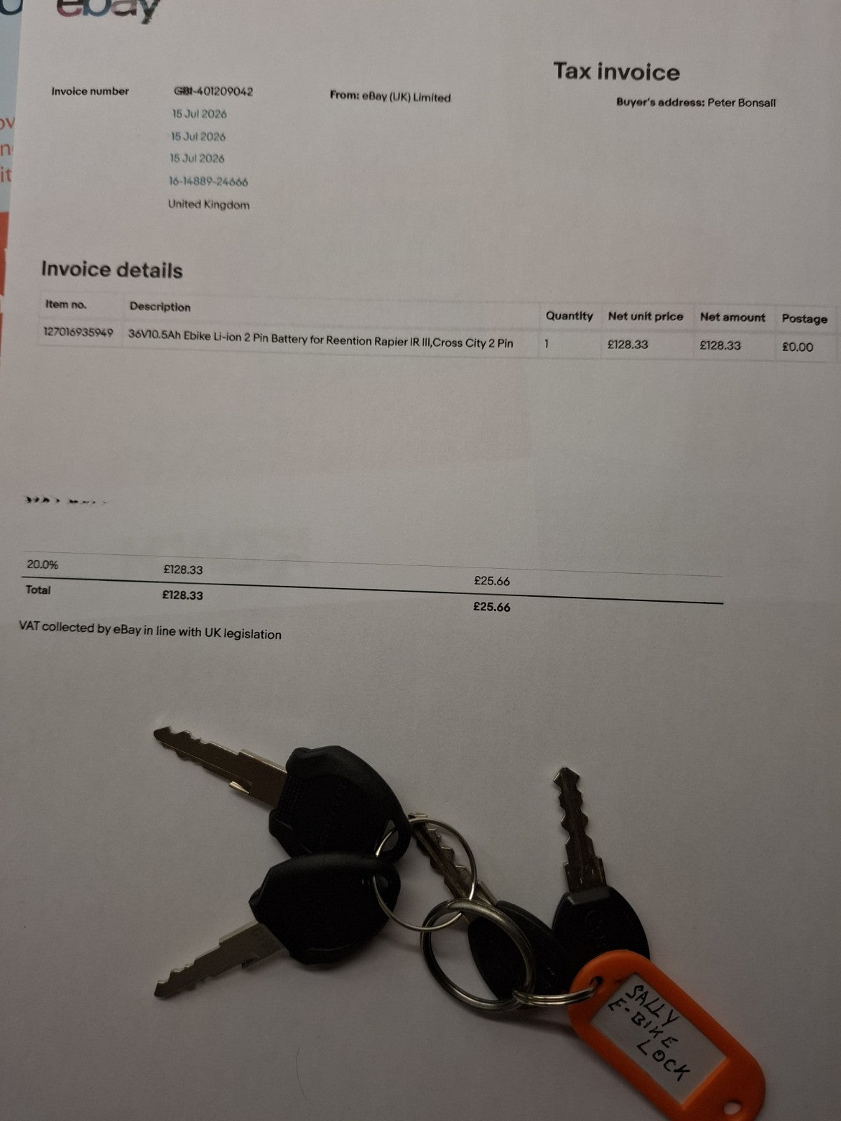 Halfords Crosscity -E Folding Bike, unused condition