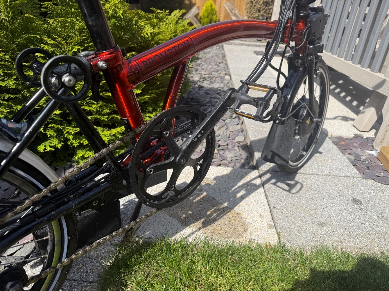 Brompton E C Line, 6 Speed, Flame Red, Excellent Condition, Boxed
