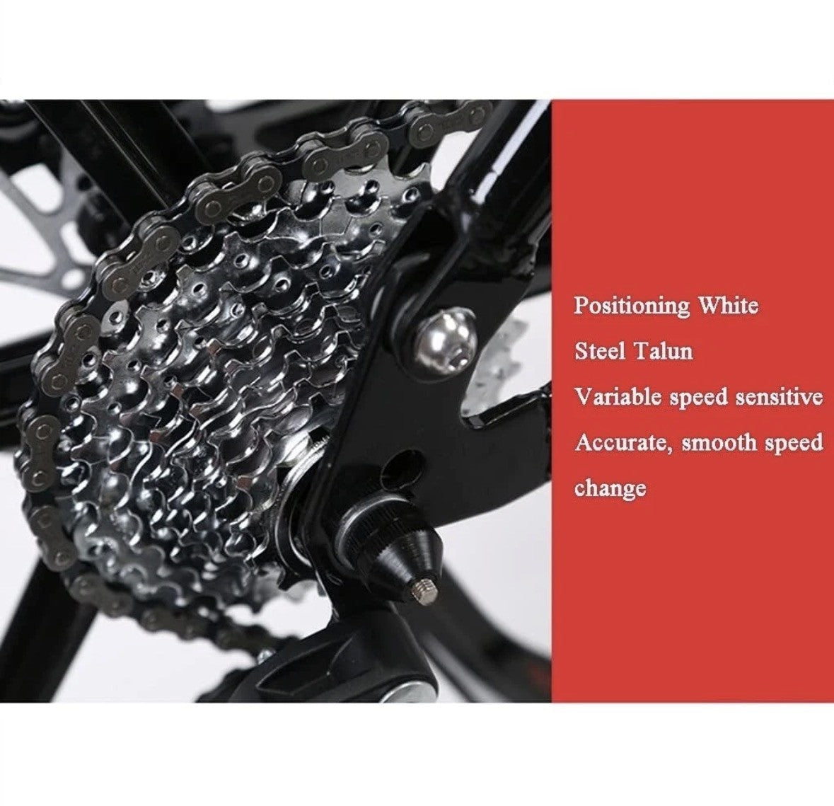 26 Inch Mountain Folding Bike 21-Speed Adult bicycle Dual Suspension white
