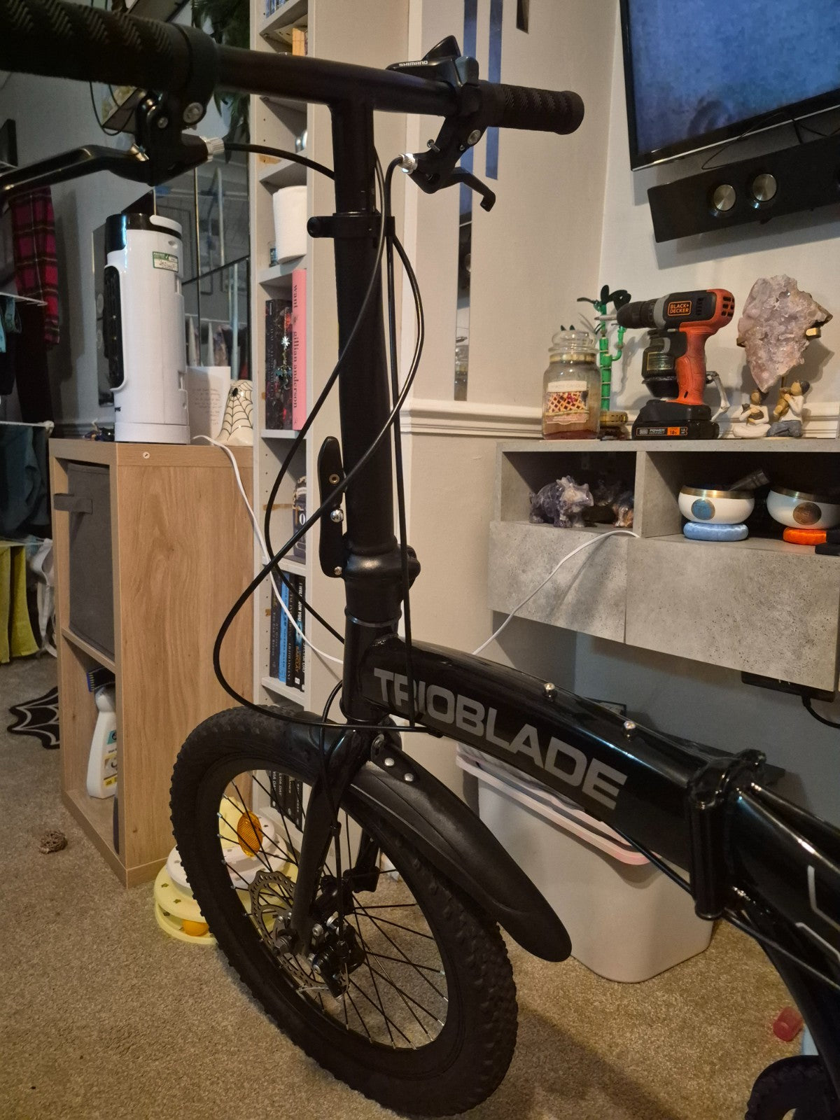 20 inch wheel folding bike shimano gears, disc brakes