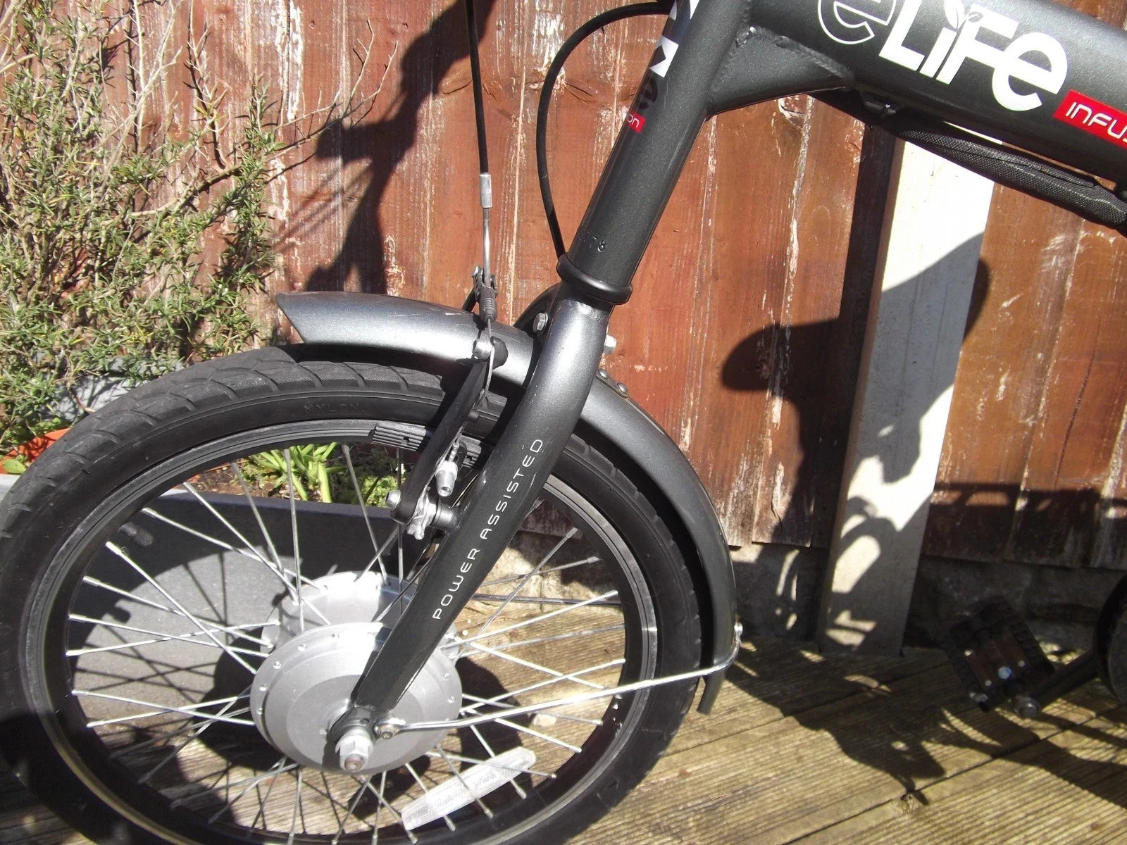folding bike for adults, Grey, eLife Infusion, hardly used