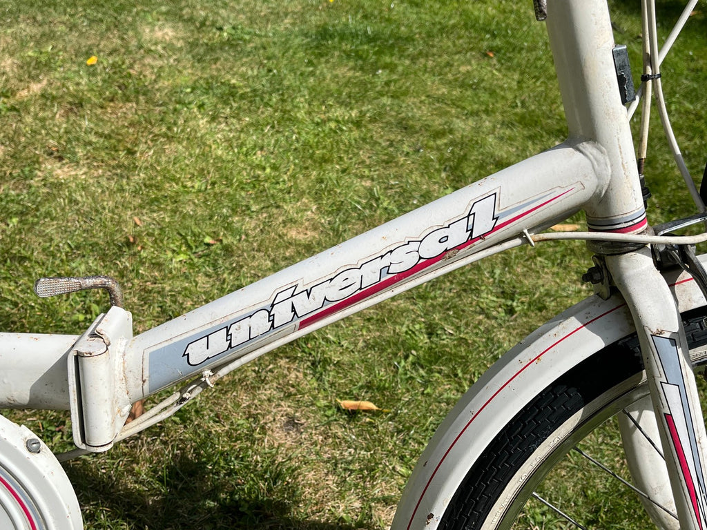 UNIVERSAL : 20" Wheel UniSport Sturmey Archer 3 Speed 1980s Vintage Folding Bike