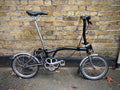BROMPTON S2LX Folding Bike - Titanium and steel super light Black
