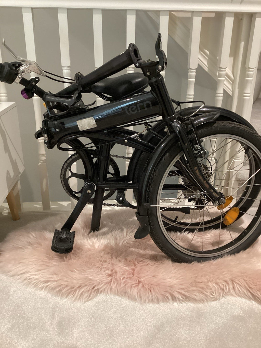 Tern Link 20in Folding Bike 7-Speed V-Brake Black with Mudguards