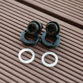 Brompton Ti Parts Workshop Titanium Crank Bolt Set - Black Bolt / Black Washer