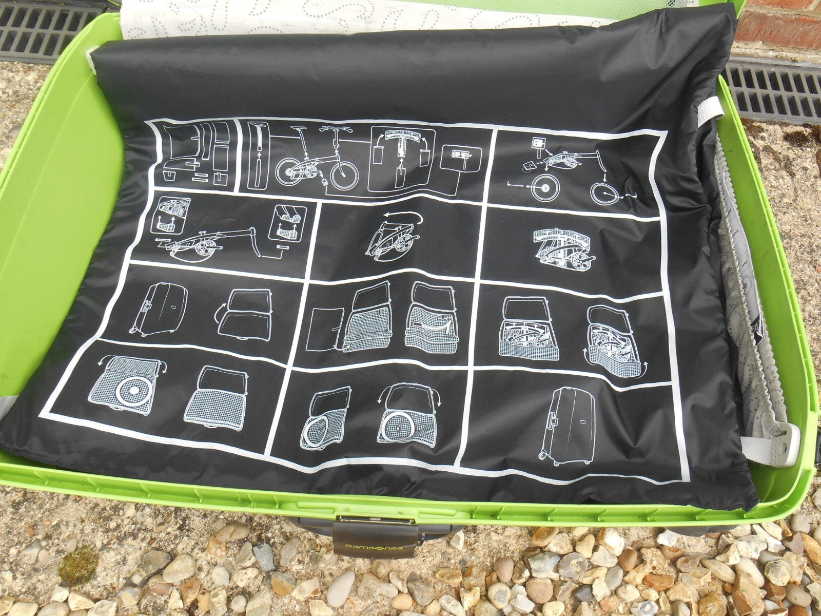 Tern folding bike Flight Suit & Samsonite case for foreign travel with your bike
