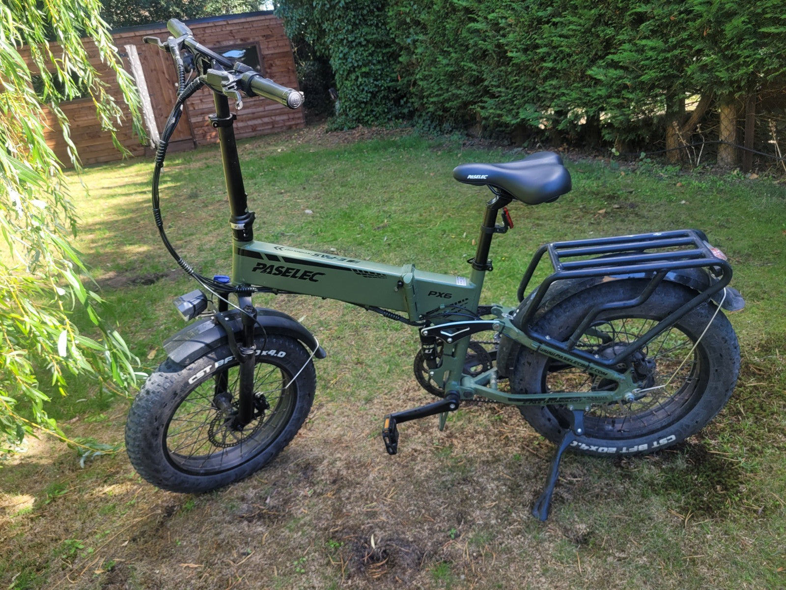Paselec PX6 Folding Bike - Suspension, Charger, x2 Keys, Spare Motors