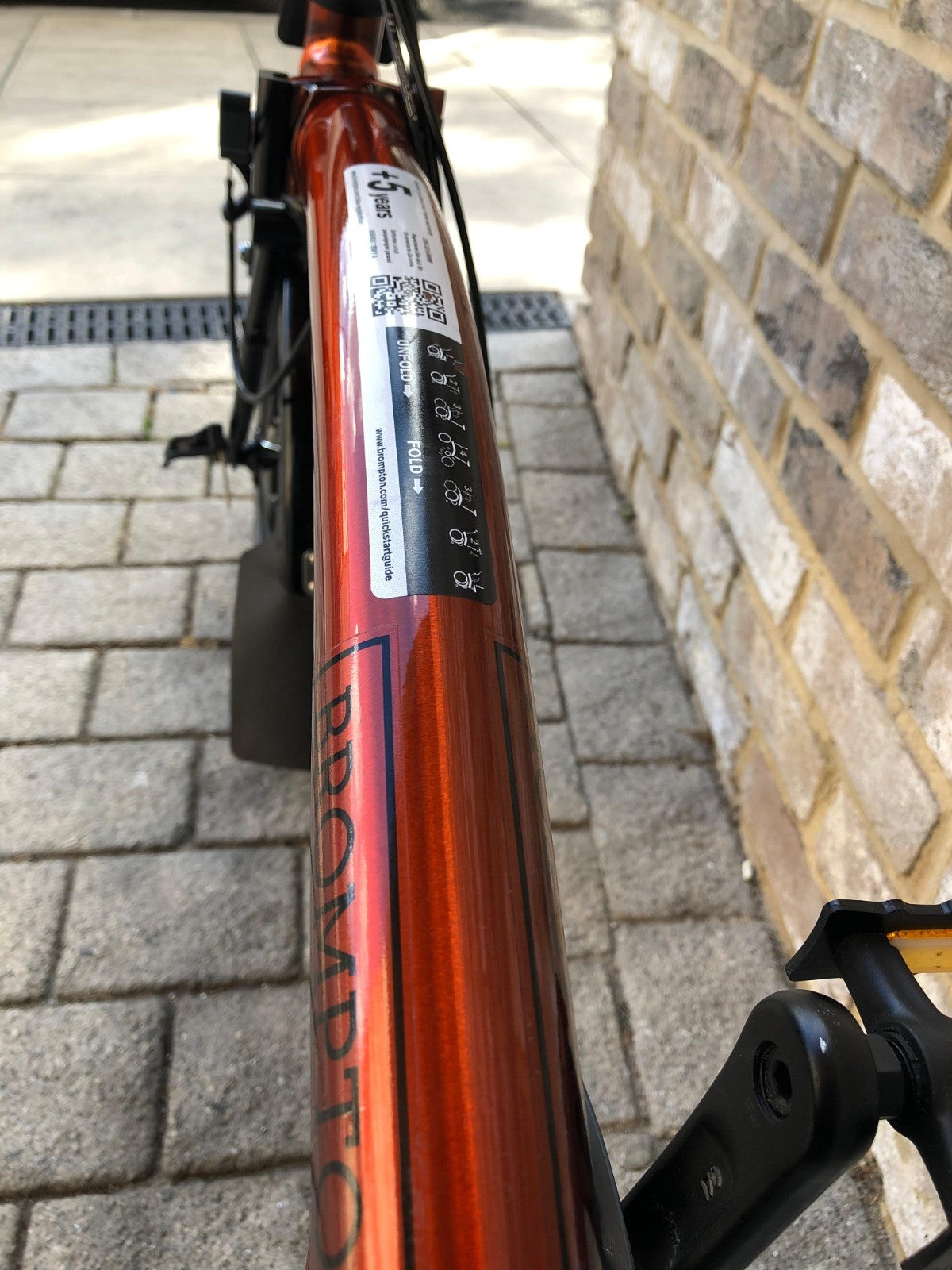 Brompton Flame Lacquer (Black Edition) Superlight Titanium with £400+ of extras
