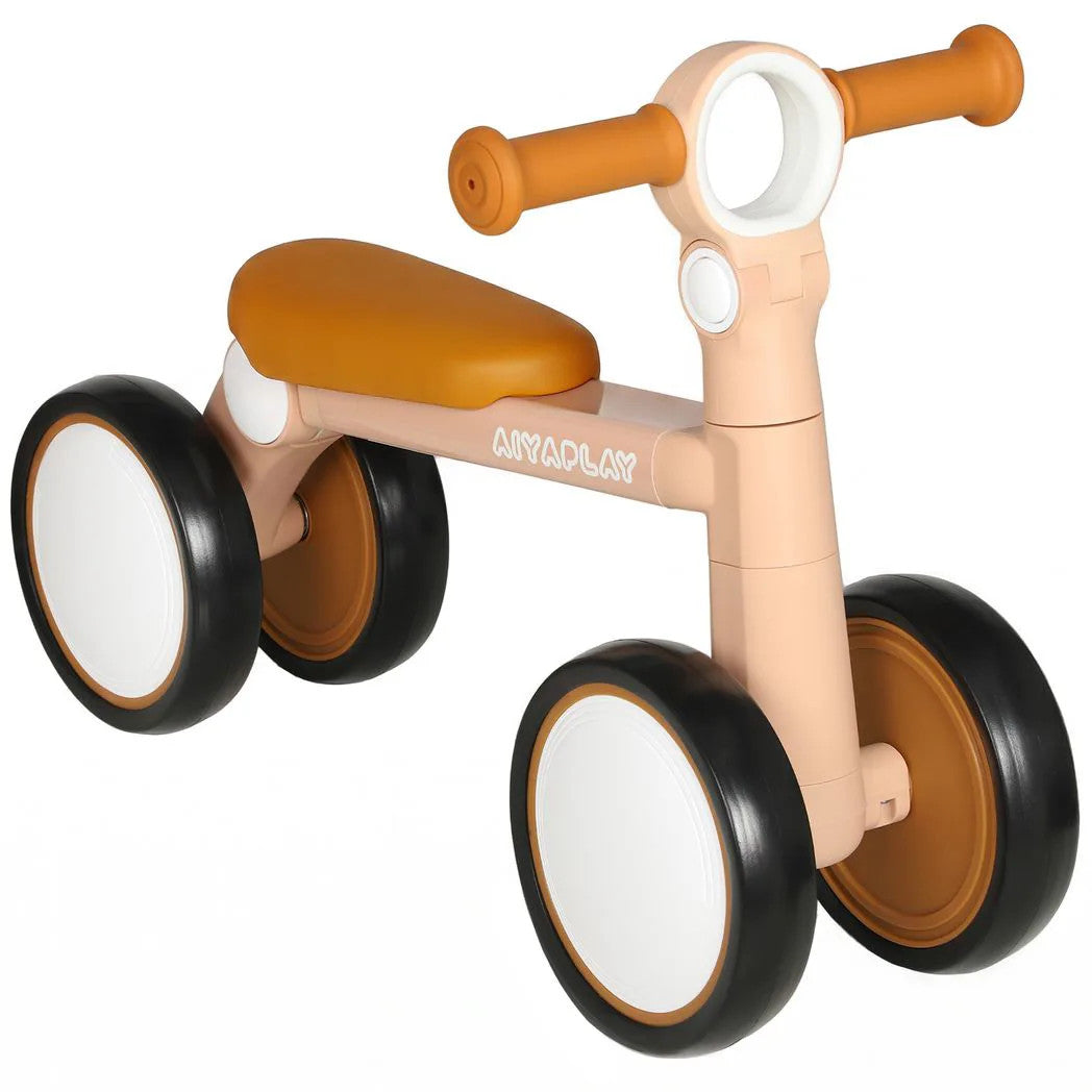 Baby Balance Bike 4 Wheel Foldable Lightweight Toddler First Bike 1-2 Years PINK