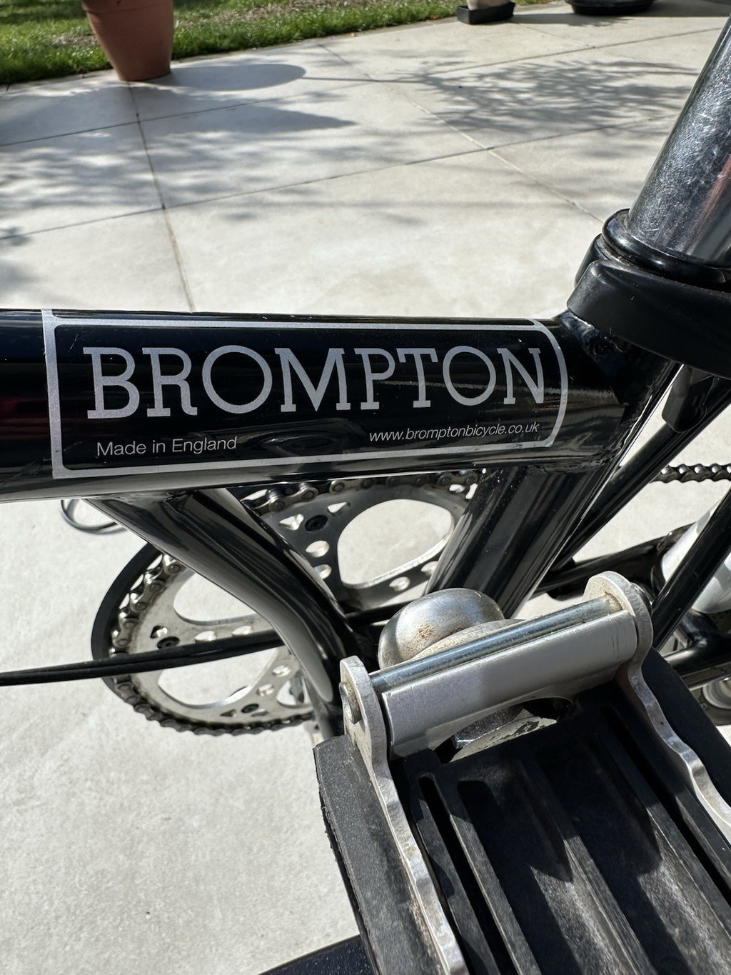 Brompton Folding Bike with Nano Conversion Kit. Includes black Carry Bag.