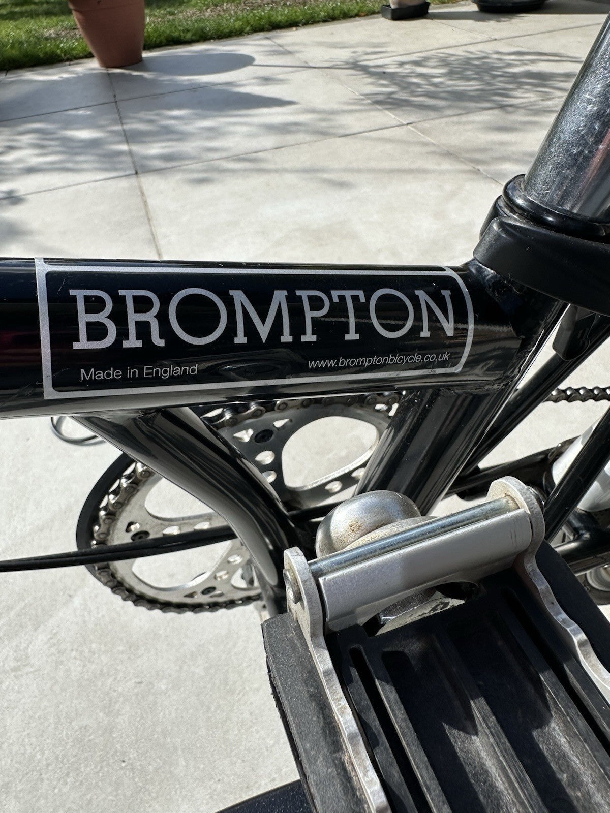 Brompton Folding Bike with Nano Conversion Kit. Includes black Carry Bag.