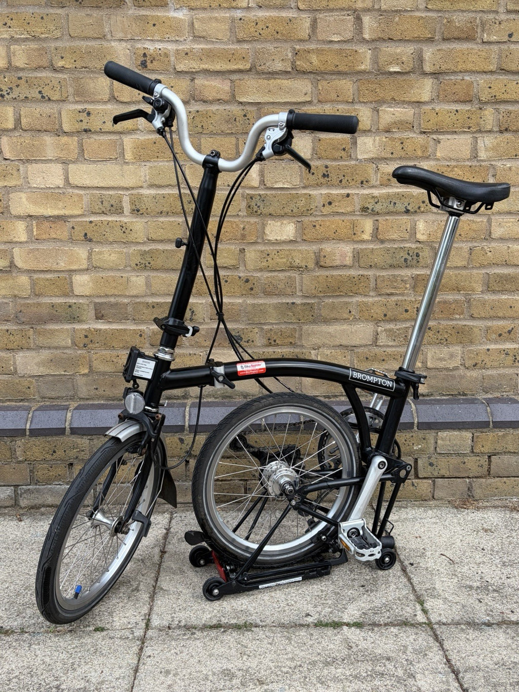 Brompton Folding Bike Black H6R H-type 6-speed Rear rack & mudguards 2021
