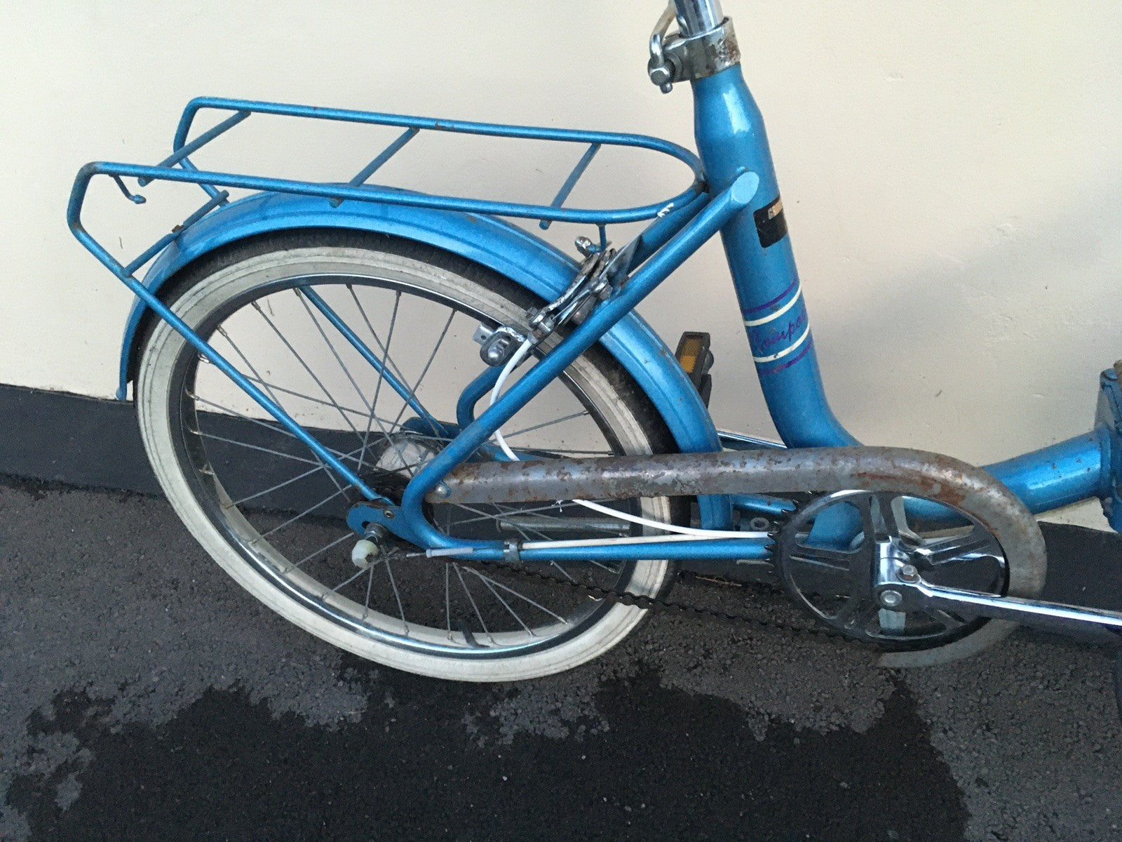 Vintage Hercules Compact folding bike Stowaway Shopper fold up Raleigh Retro LDN