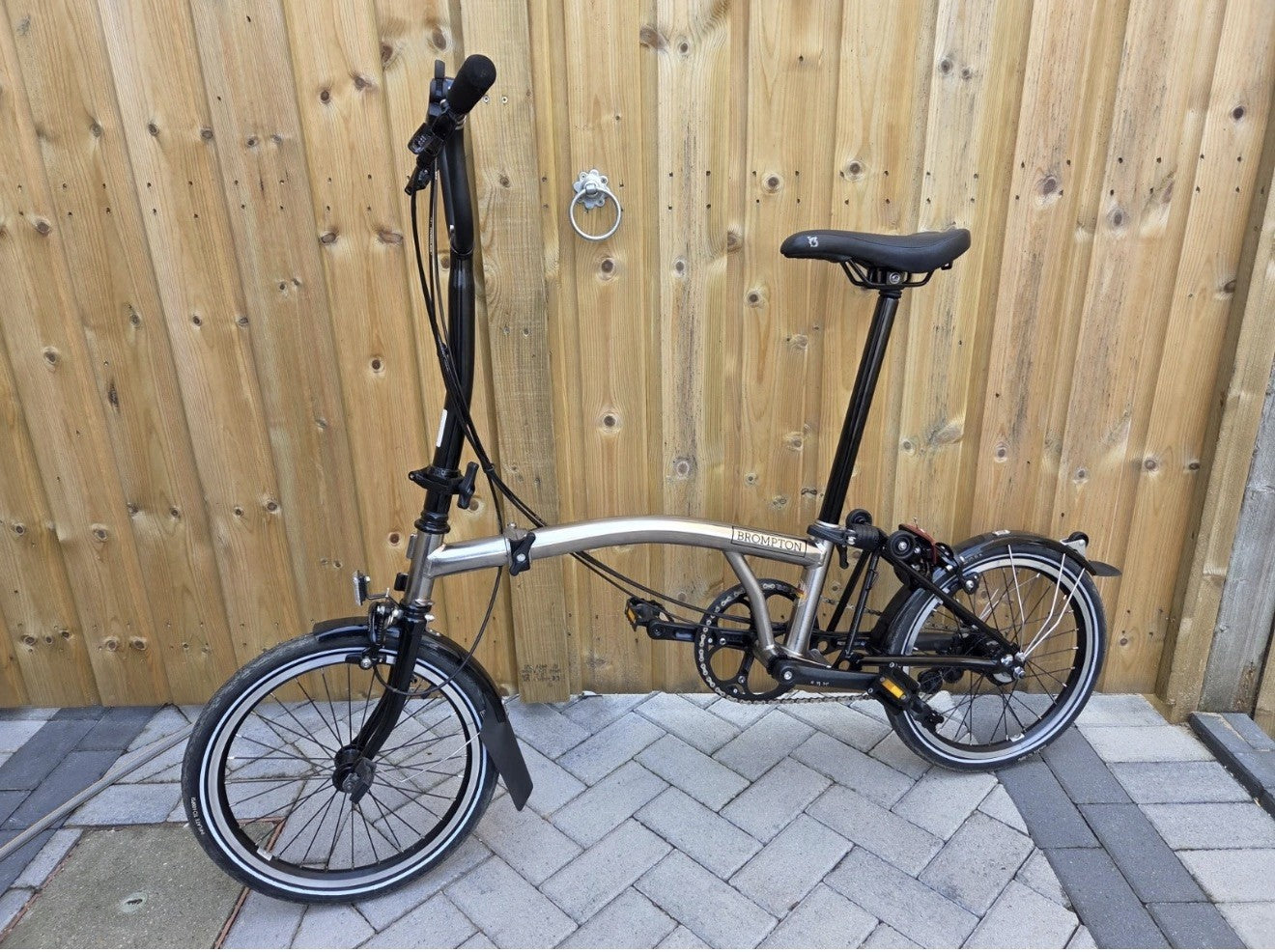 Brompton C Line H6L (6 Speed)  folding bicycle - Nickel Edition