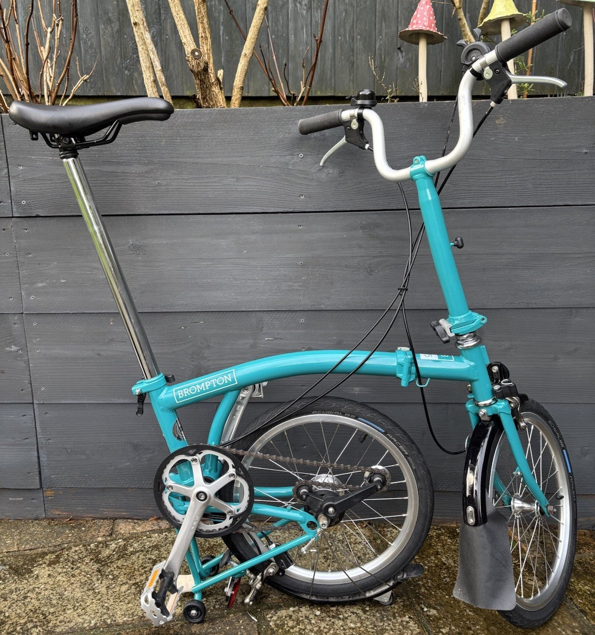 2019 Brompton B75 folding bicycle + C Line Mudguards + Pedals - Hardly Used