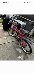 Puma Chimp Folding Bike 20in Red, Mechanical Disc Brakes, Mudguards, Rack