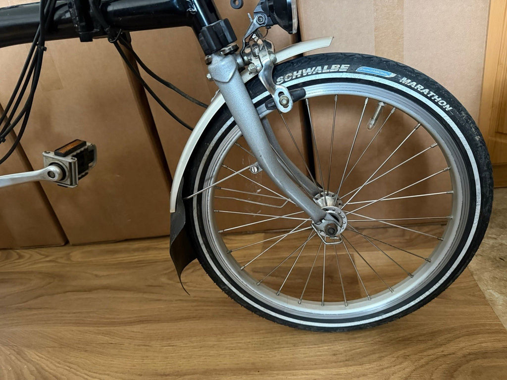 Brompton P6R folding bicycle Black/Silver